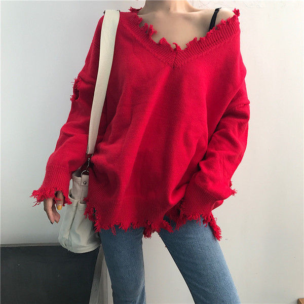 Lezser női blúz szakadt elemekkel három színben