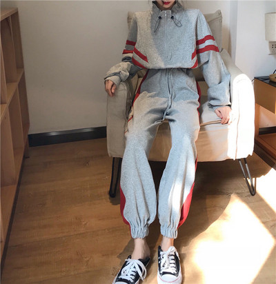 Női sport szett szürke színben