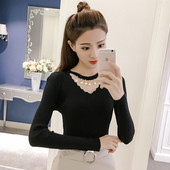 Női blúz Karcsú modell gyöngyökkel, három színben