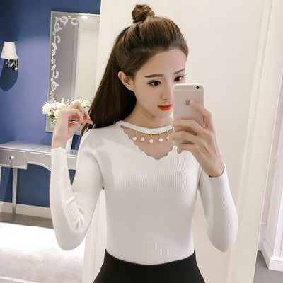 Női blúz Karcsú modell gyöngyökkel, három színben