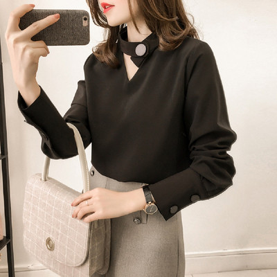 Stílusos női blúz több színben, hosszú ujjal