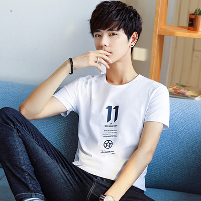 Férfi alkalmi póló öt színben felirattal