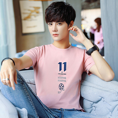 Férfi alkalmi póló öt színben felirattal