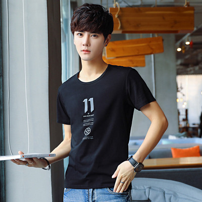 Férfi alkalmi póló öt színben felirattal