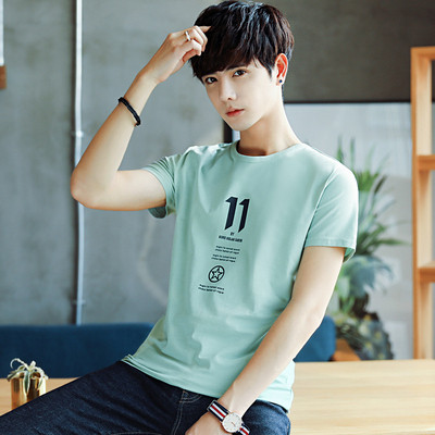 Férfi alkalmi póló öt színben felirattal