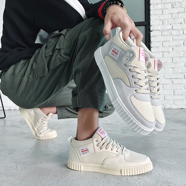 Új férfi sport- és alkalmi tornacipő három színben felirattal