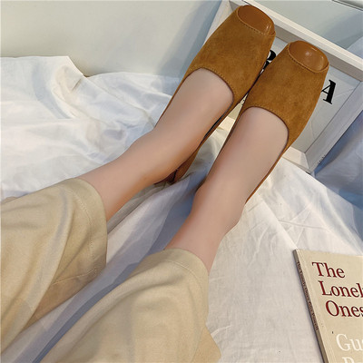 Öko velúrból készült modern női cipő négy színben