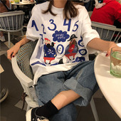 Női alkalmi póló két színben applikációkkal