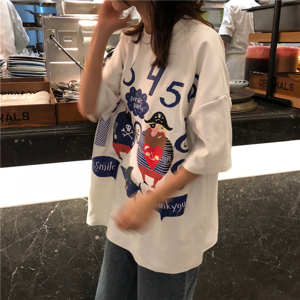 Női alkalmi póló két színben applikációkkal