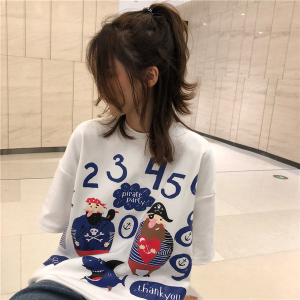 Női alkalmi póló két színben applikációkkal