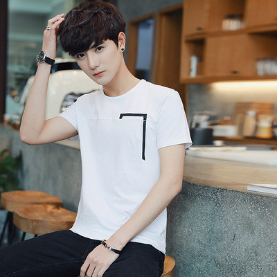 Alkalmi férfi rövid ujjú póló öt színben