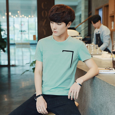 Alkalmi férfi rövid ujjú póló öt színben