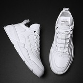 Sima férfi tornacipő modell fehér, barna és fekete színben