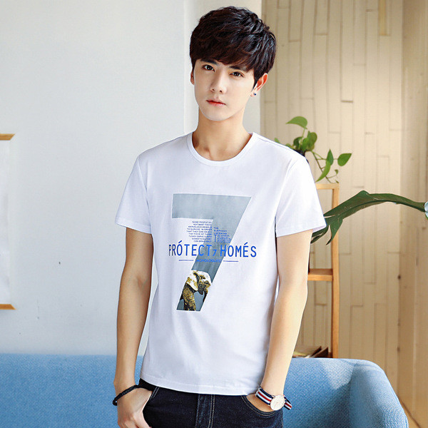 Modern férfi póló öt színben felirattal