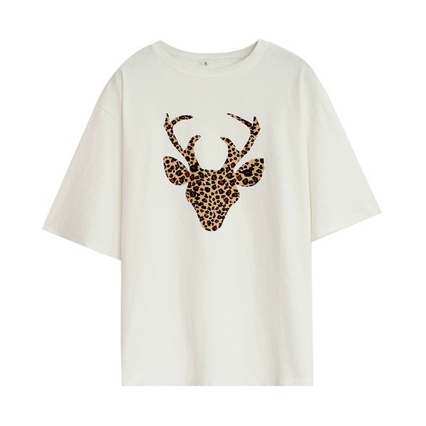 Modern női póló állati felrakással, két színben