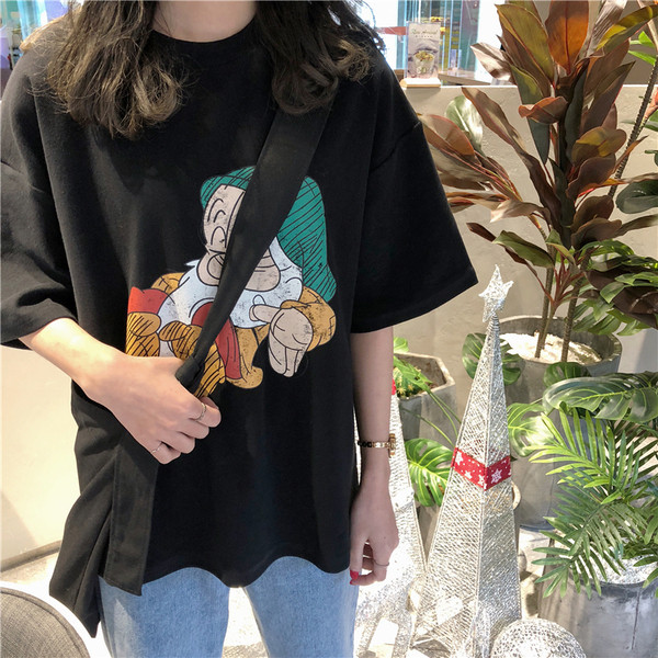 Tricou larg de damă casual în trei culori