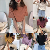 Sima női póló különböző színekben