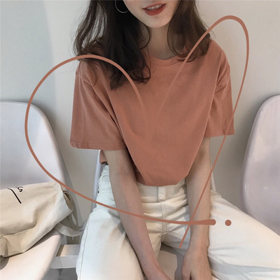 Sima női póló különböző színekben