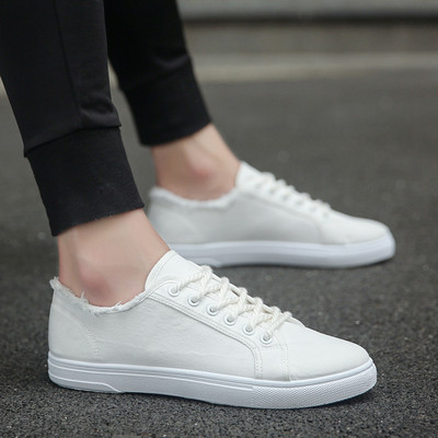 Férfi vászon rugós tornacipő több színben, nyakkendővel