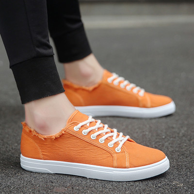 Férfi vászon rugós tornacipő több színben, nyakkendővel