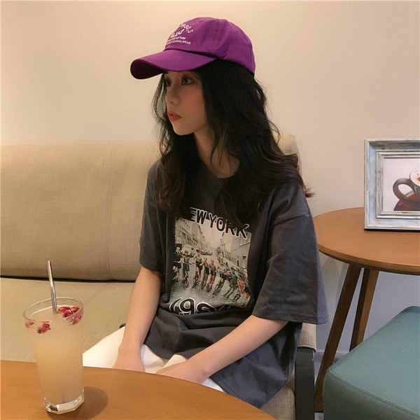 Lezser női póló két színben széles modellben