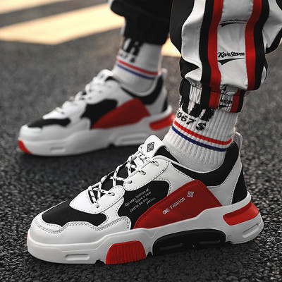 Férfi sport- és alkalmi tornacipő három színben fűzővel és felirattal