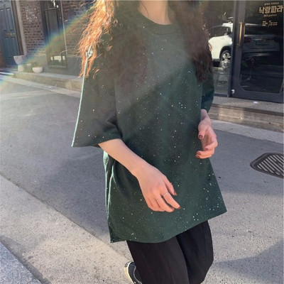 Modern női póló pöttyökkel több színben