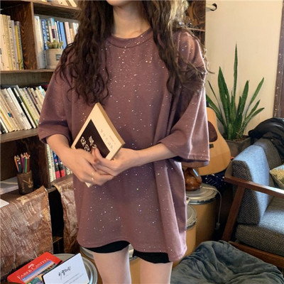 Modern női póló pöttyökkel több színben