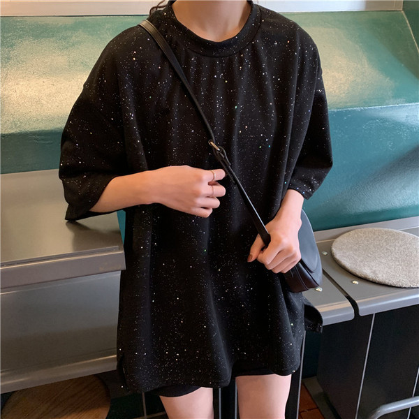 Modern női póló pöttyökkel több színben