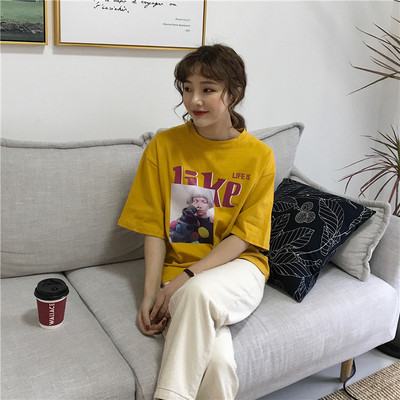 Casual γυναικείο μπλουζάκι με δύο χρώματα