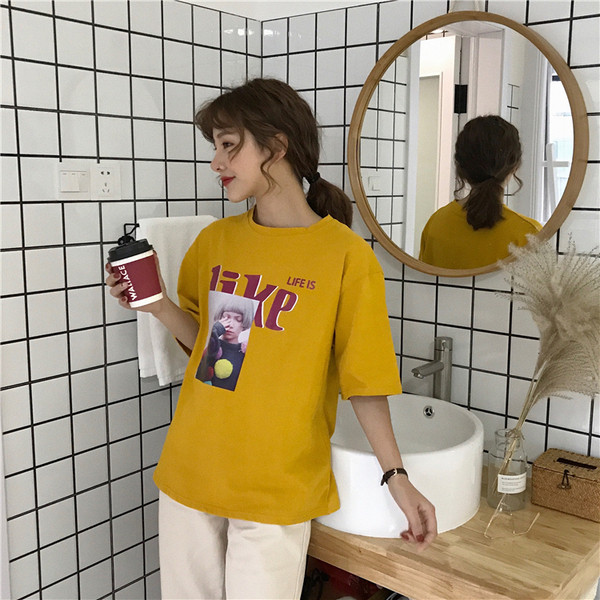 Casual γυναικείο μπλουζάκι με δύο χρώματα