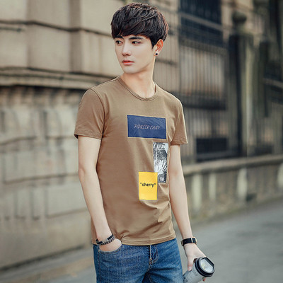 Καθημερινή μπλούζα με εφαρμογές και επιγραφές σε πέντε χρώματα