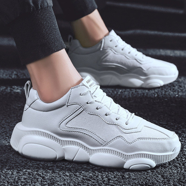 Férfi tornacipő sima modell vastag talppal több színben