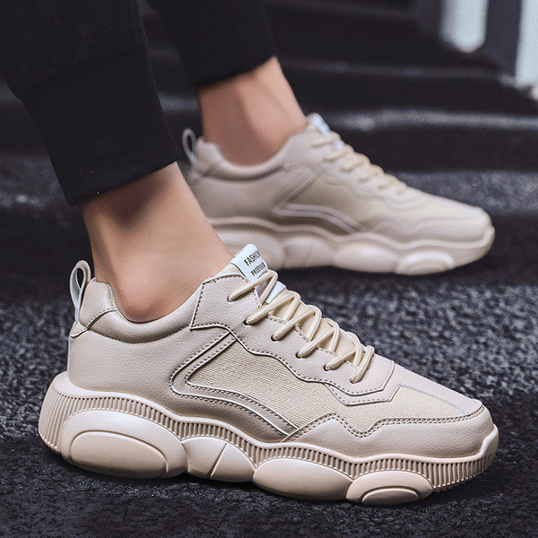 Férfi tornacipő sima modell vastag talppal több színben