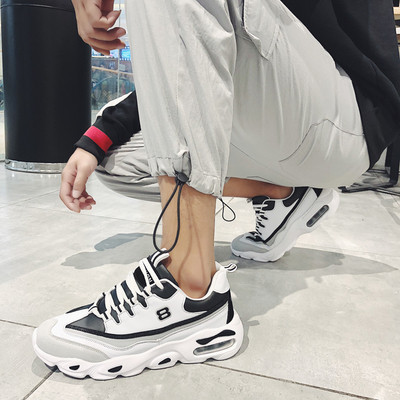 Magas talpú, alkalmi férfi tornacipő három színben