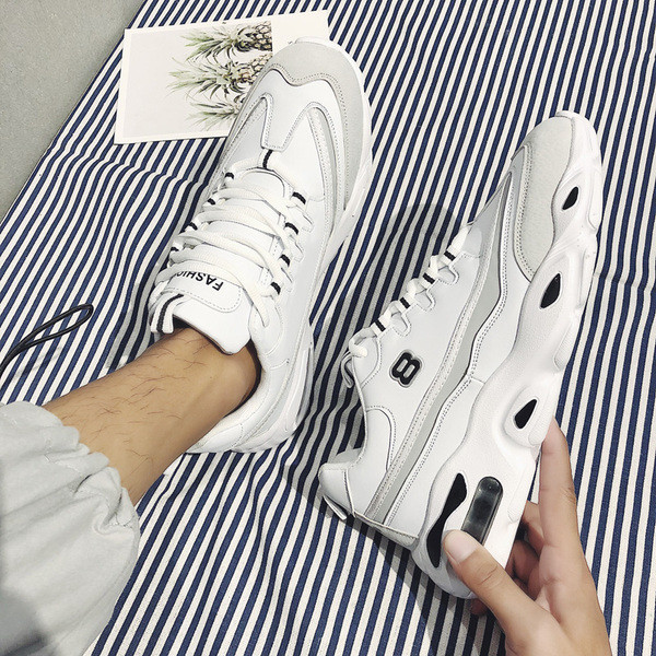 Magas talpú, alkalmi férfi tornacipő három színben