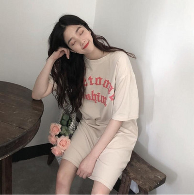 Καθημερινή μακρύ γυναικείο μπλουζάκι σε δύο χρώματα