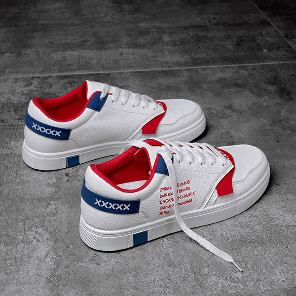 Kényelmes férfi tornacipő lapos talppal, több színben