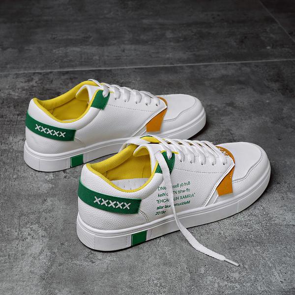 Kényelmes férfi tornacipő lapos talppal, több színben