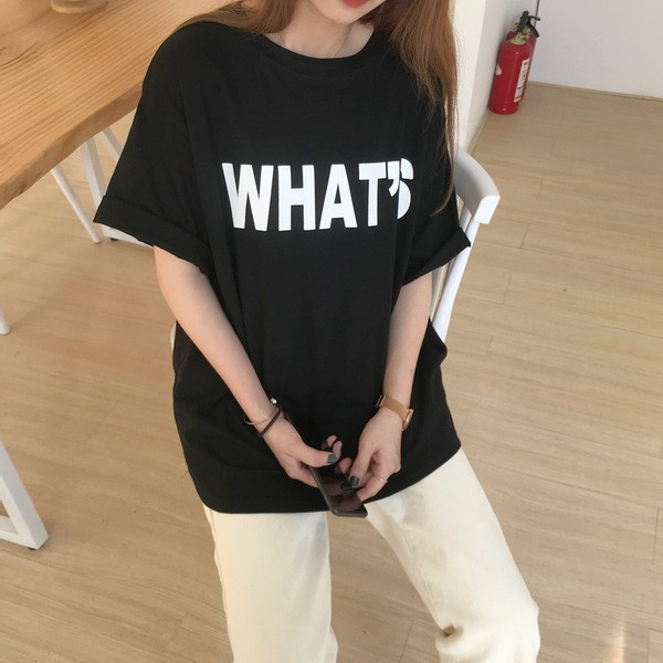 Tricou de damă modern cu inscripție în trei culori