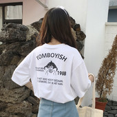 Γυναικείο μπλουζάκι μπλε και άσπρο χρώμα