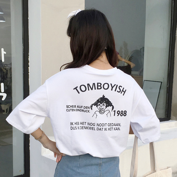 Γυναικείο μπλουζάκι μπλε και άσπρο χρώμα