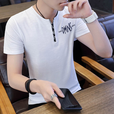 Modern, rövid ujjú férfi póló öt színben