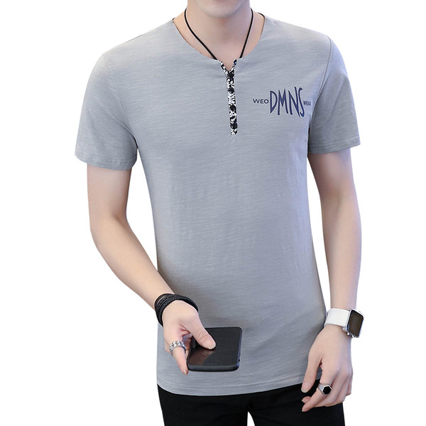 Modern, rövid ujjú férfi póló öt színben