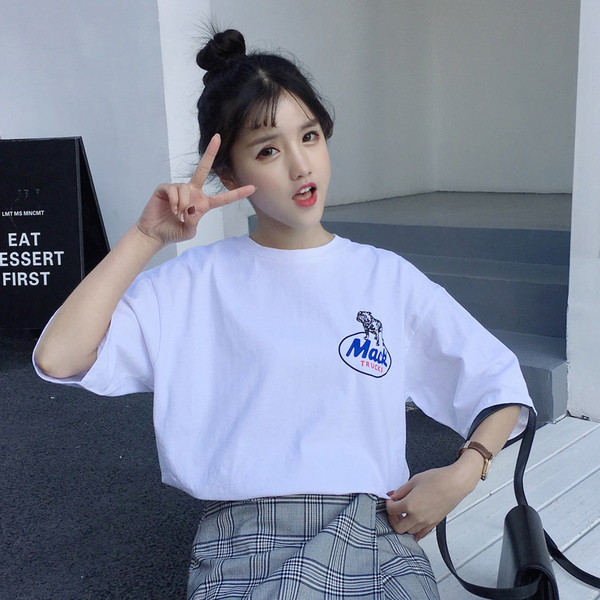 Női alkalmi póló három színben felirattal