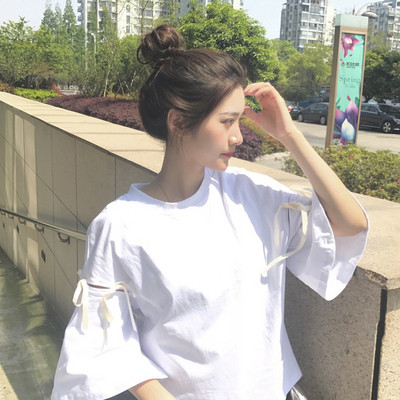 Tricou de dama modern cu maneci casual in doua culori