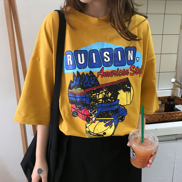 Γυναικεία casual T-shirt με τρία χρώματα