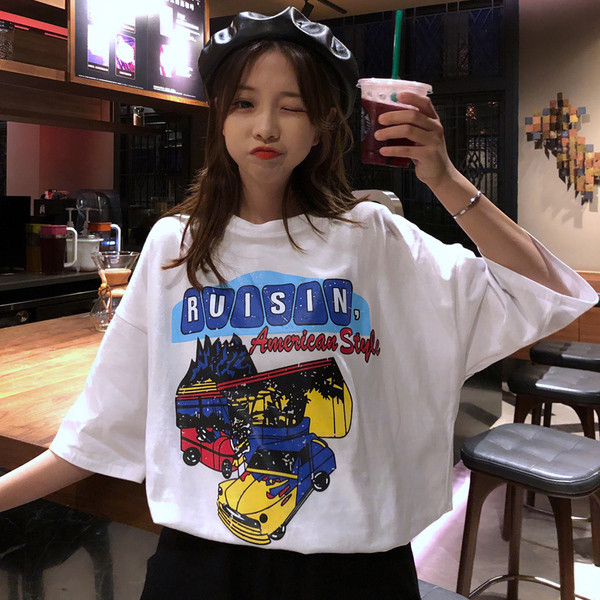 Γυναικεία casual T-shirt με τρία χρώματα