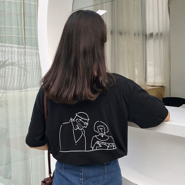 Modern női póló két színben