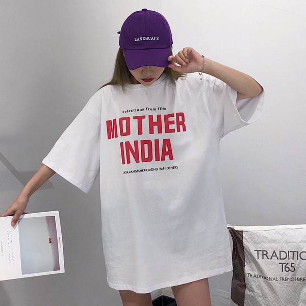 Καθημερινή γυναικεία φαρδιά μπλούζα με επιγραφή σε τρία χρώματα